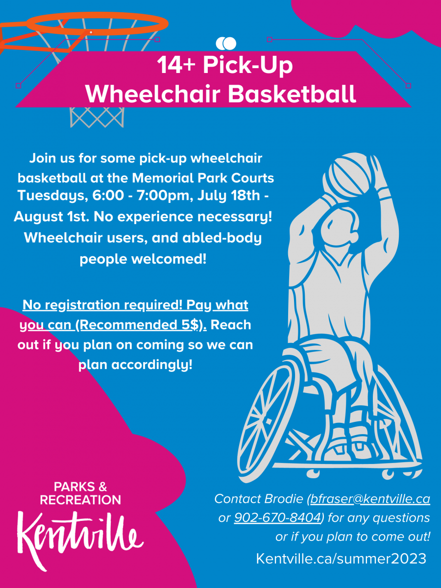 14+ Pickup Wheelchair Basketball The Town of Kentville
